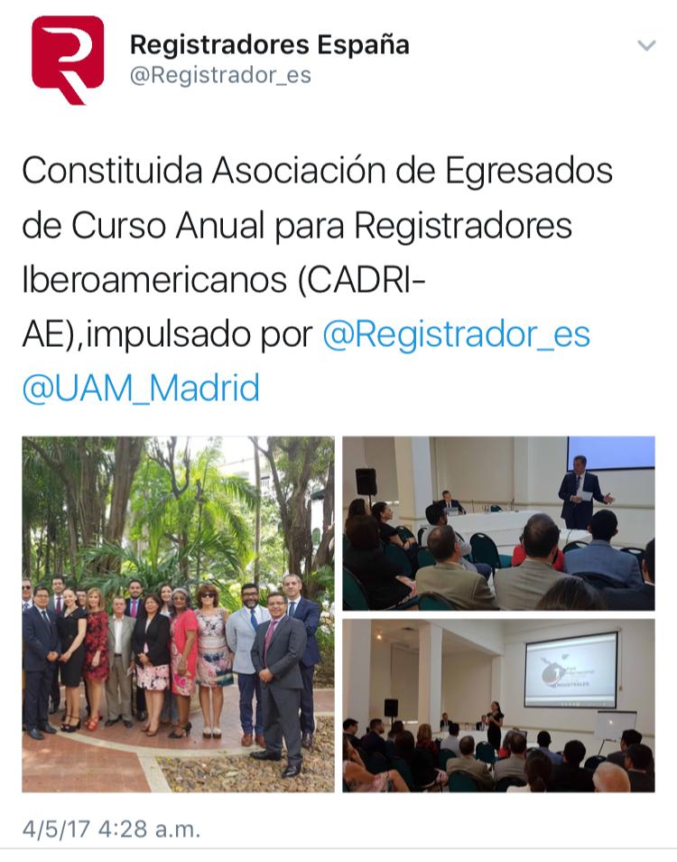 Constitución de CADRI-AEC: La Mítica 2009